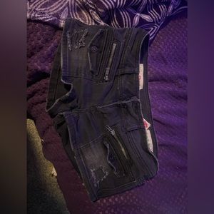Hot Kiss Black Short Shorts!